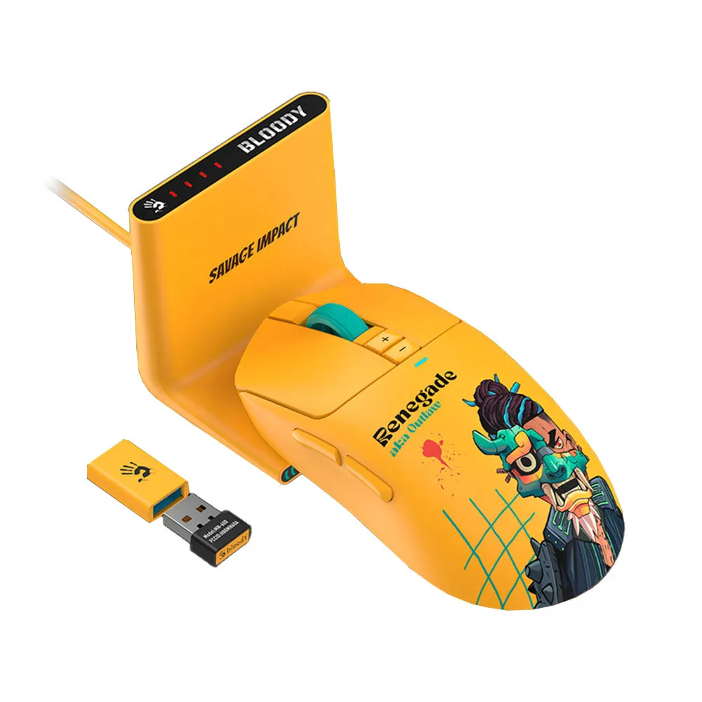 Мышь A4Tech Bloody R72 Ultra Duo Renegade, Yellow (R72 ULTRA DUO RENEGADE) фото