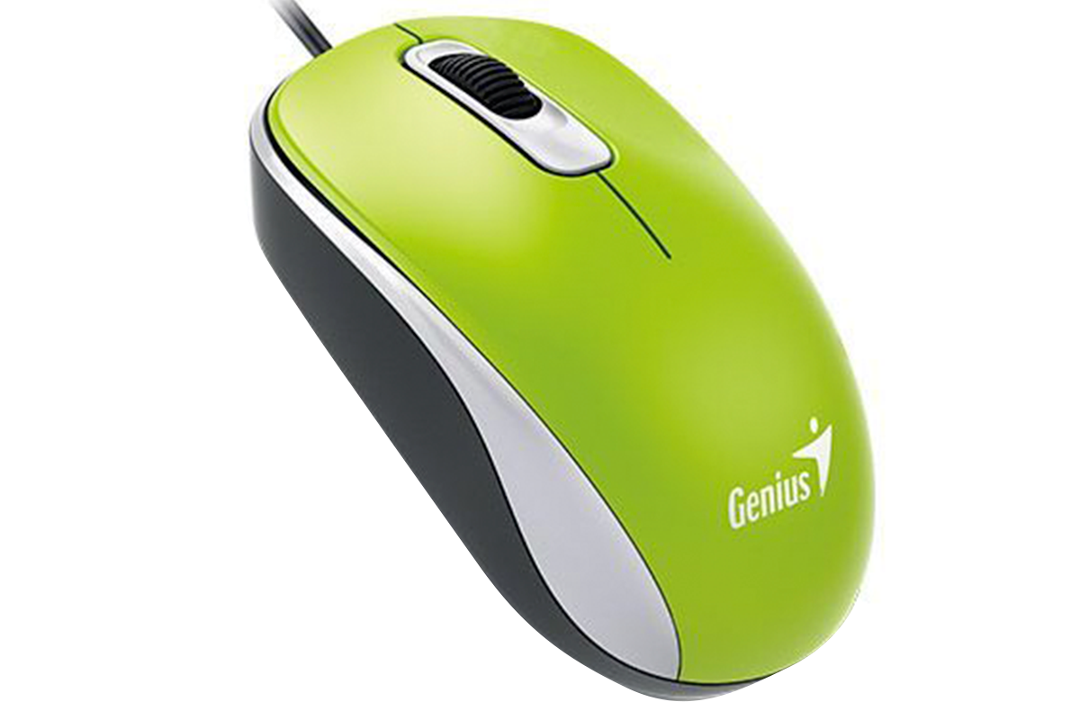 картинка Компьютерная мышь   Genius DX-110 Green USB от магазина itmag.kz