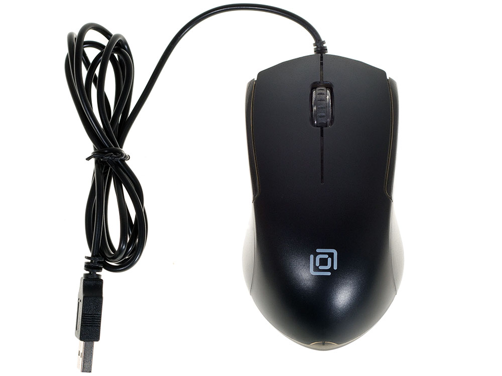 картинка Компьютерная мышь Oklick 245M черный оптическая (1000dpi) USB (3but) от магазина itmag.kz