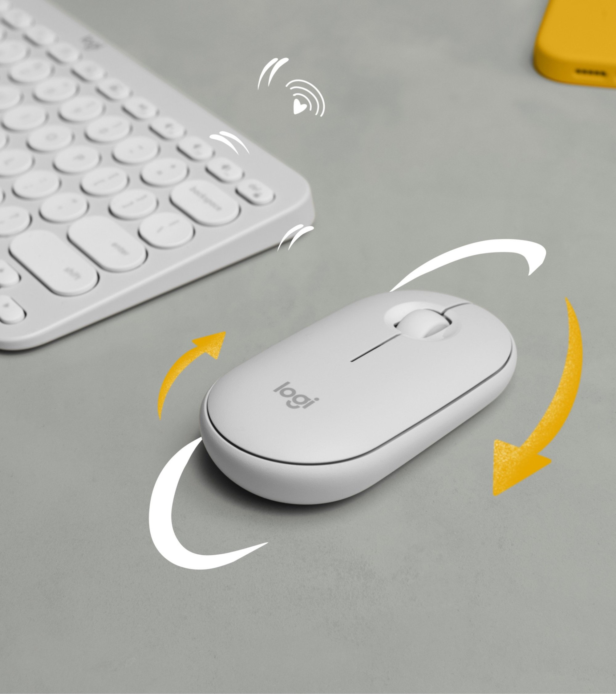 Мышь Logitech Pebble Mouse 2 M350s, Белый (910-007013) фото