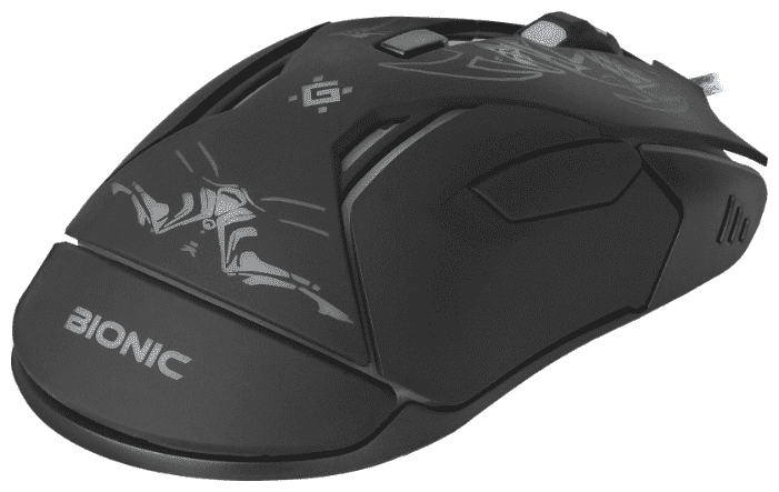 картинка Компьютерная мышь   проводная игровая оптическая Defender Bionic GM-250L черный от магазина itmag.kz