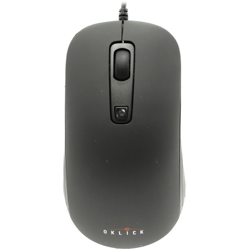 картинка Компьютерная мышь Oklick 155M черный оптическая (1600dpi) USB (4but) от магазина itmag.kz