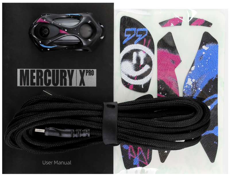 Мышь GravaStar Mercury X Pro, Neon (GS X PRO_CG_BLK) фото