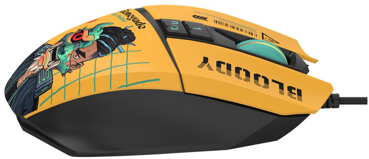 Мышь A4Tech Bloody W63 Max Renegade Yellow Sunset (W63 MAX/ RENEGADE SUNSET ACTIVATED) фото