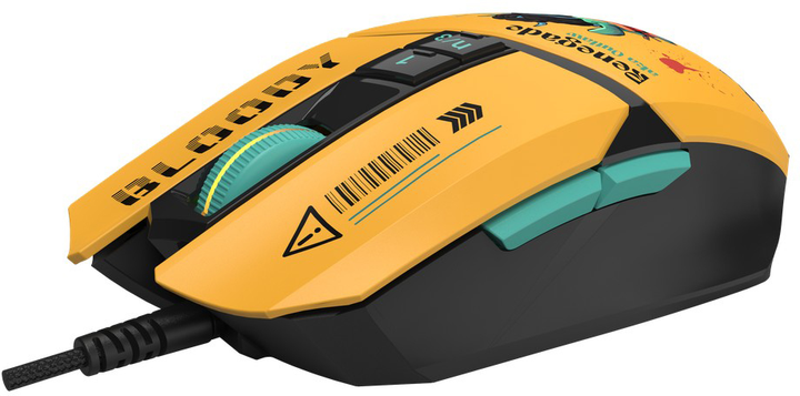 Мышь A4Tech Bloody W63 Max Renegade Yellow Sunset (W63 MAX/ RENEGADE SUNSET ACTIVATED) фото