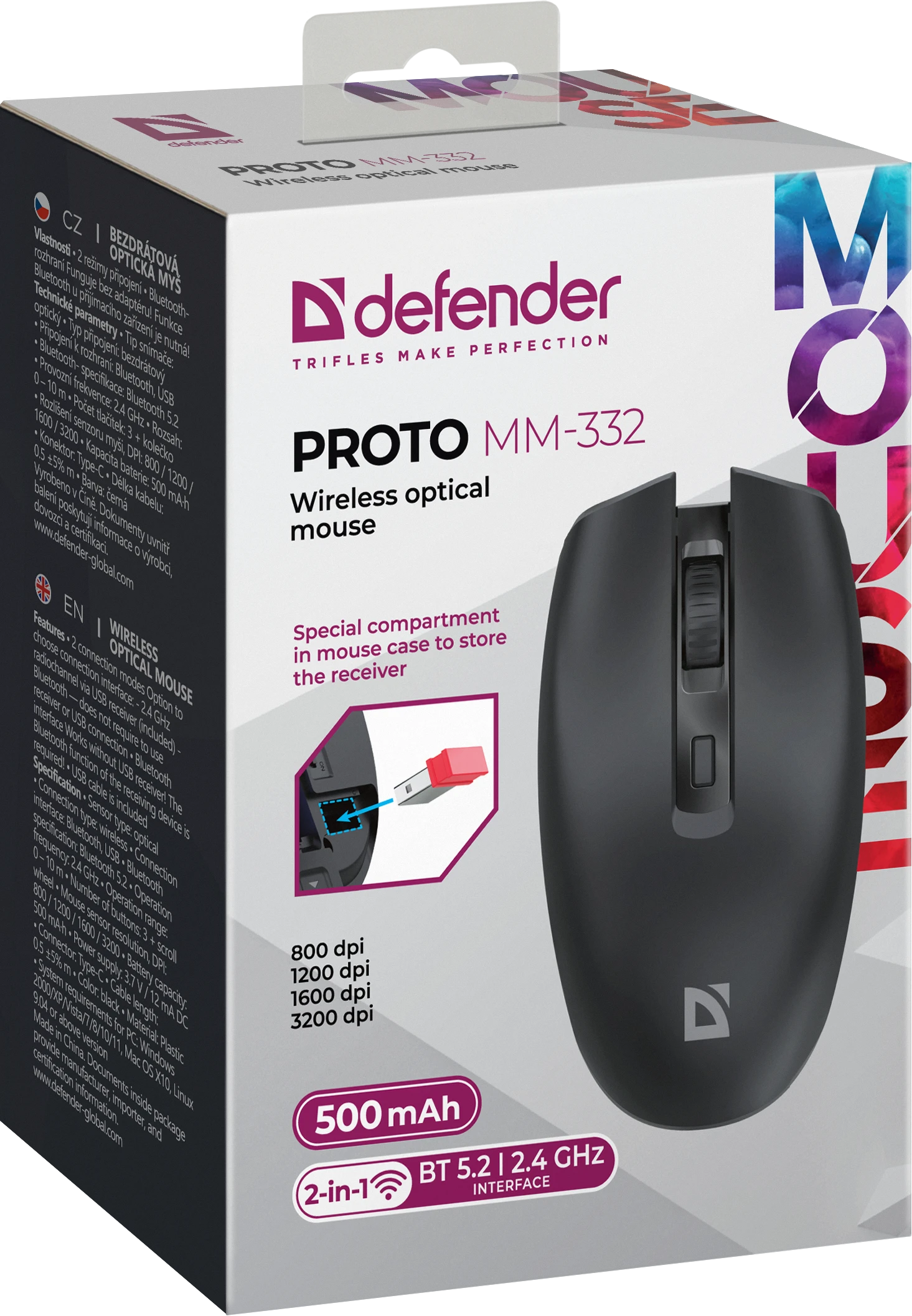 Мышь Defender Proto MM-332, Black (52332) фото