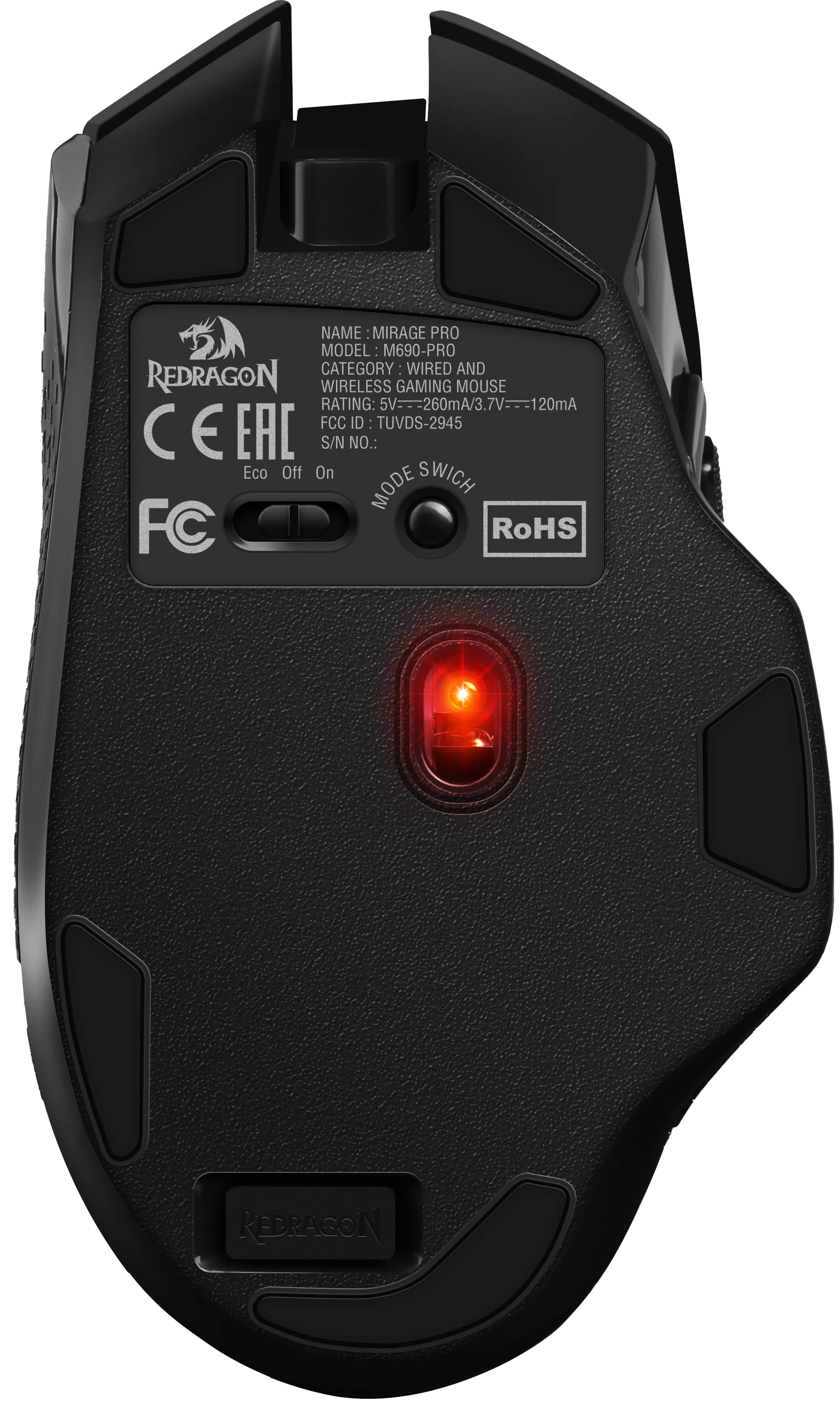 Мышь Redragon Mirage Pro, Black (71432) фото