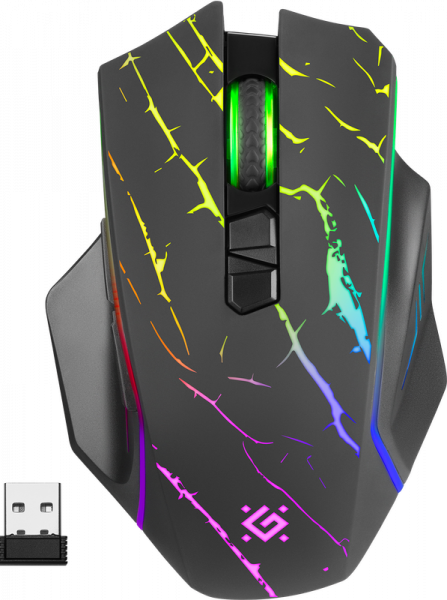 Мышь беспроводная игровая Defender Uran GM-503, RGB (52503) фото