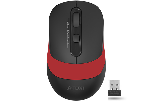 картинка Мышь беспроводная A4tech FG-10-BLACK/RED Fstyler Оптическая 2,4G USB 2000 dpi от магазина itmag.kz