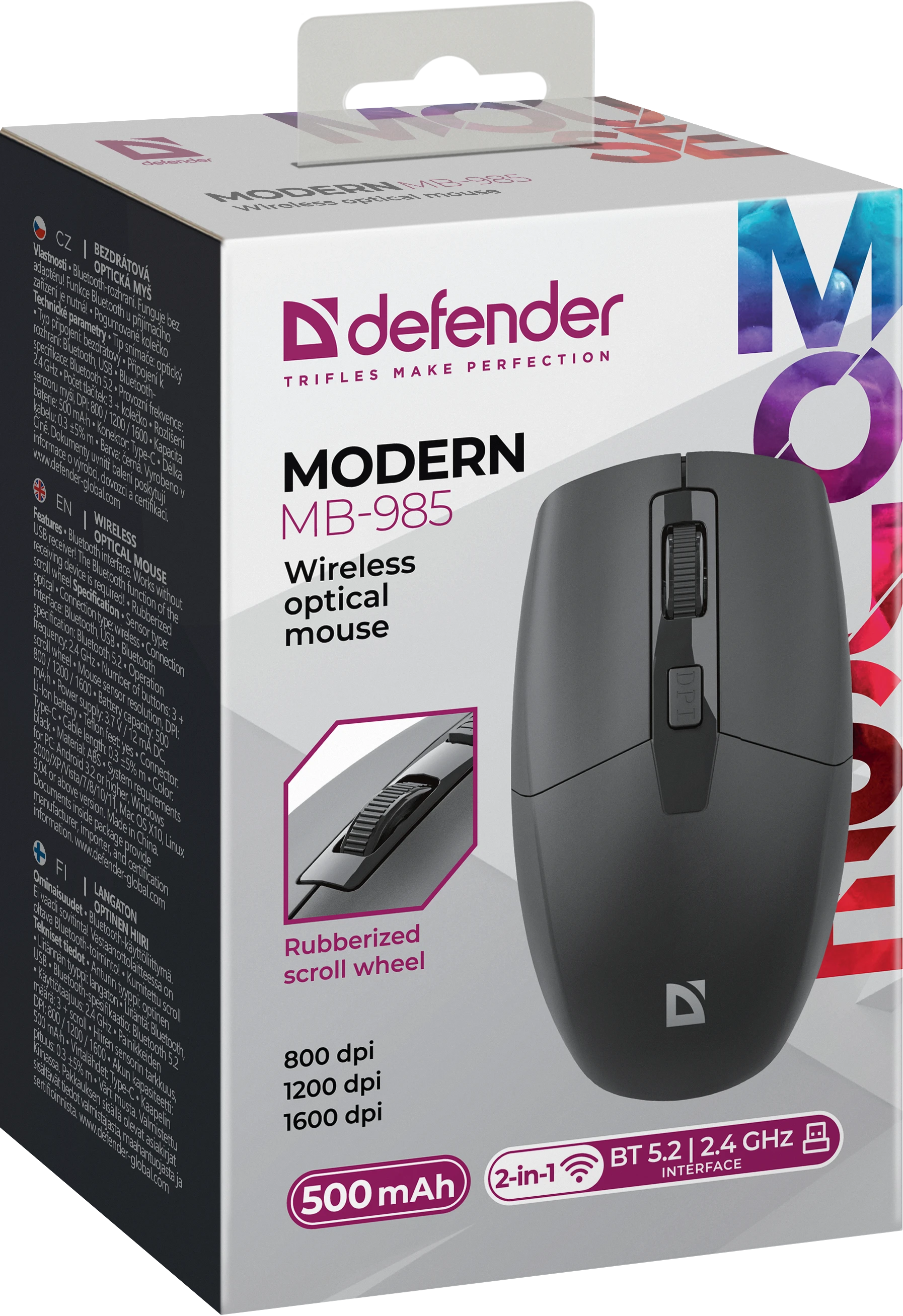 Мышь Defender Modern MB-985, Black (52984) фото