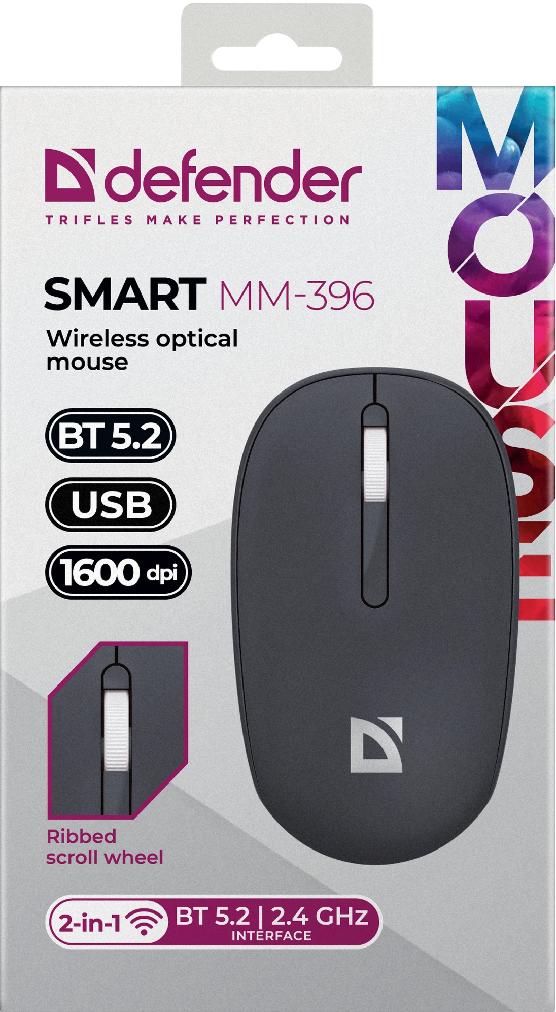 Мышь беспроводная Defender Smart MM-396 Черный (52396) фото