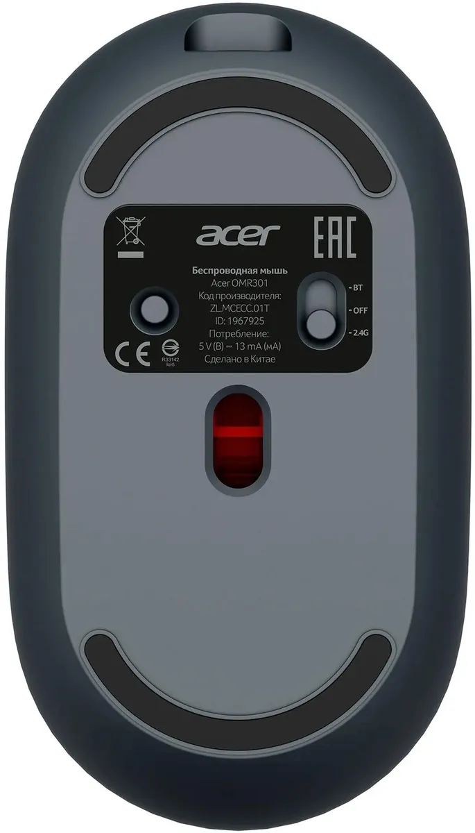 Мышь Acer OMR301, Black  (ZL.MCECC.01T) фото