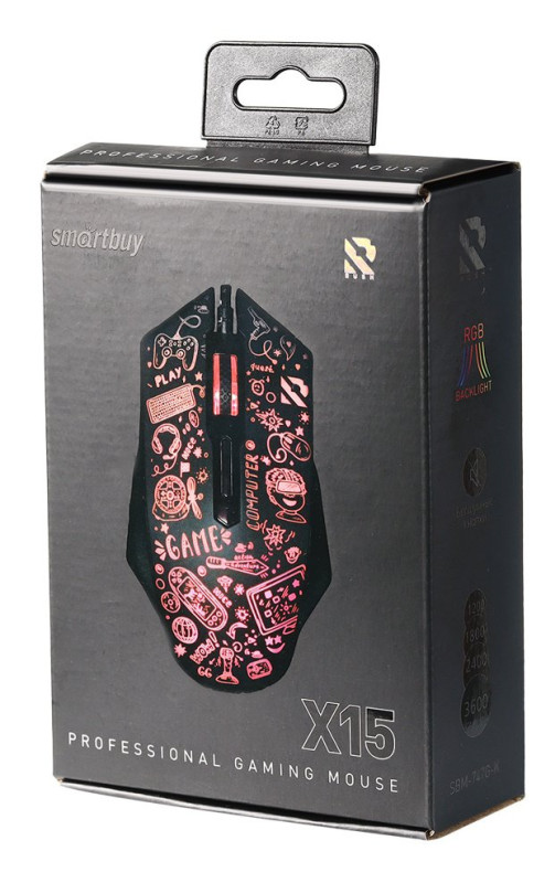 Мышь проводная SmartBuy RUSH X15 (SBM-745G-K) фото