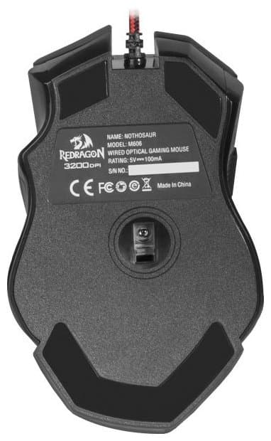 картинка Компьютерная мышь   проводная игровая оптическая Redragon Nothosaur (черный) USB от магазина itmag.kz