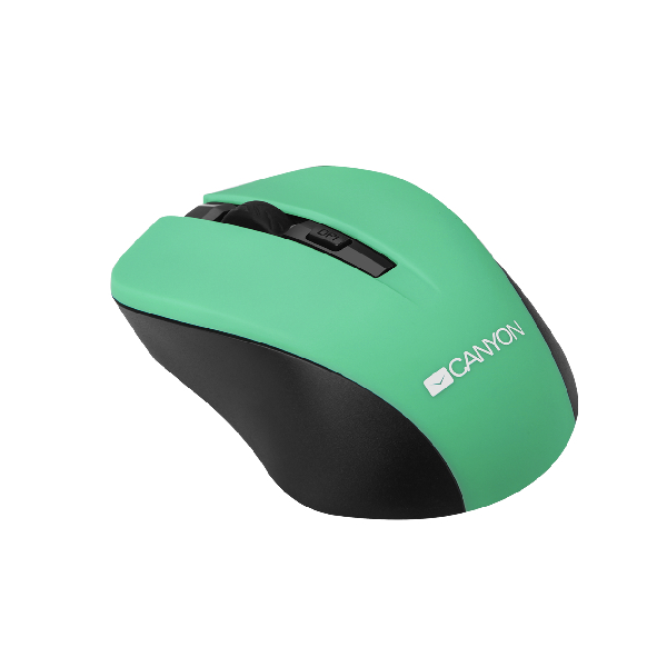 картинка Компьютерная мышь цвет - зеленый, беспроводная 2.4 Гц, DPI 800/1000/1200 DPI, 3 кнопки  от магазина itmag.kz