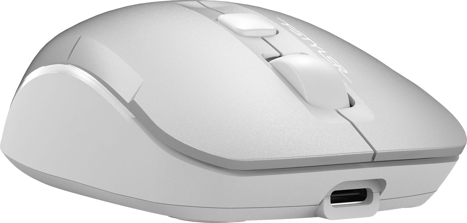Мышь беспроводная A4tech Fstyler FB26CSAir2 Icy White <BT+2.4GHz, Li-Battery> (FB26CSAir2 Icy White) фото