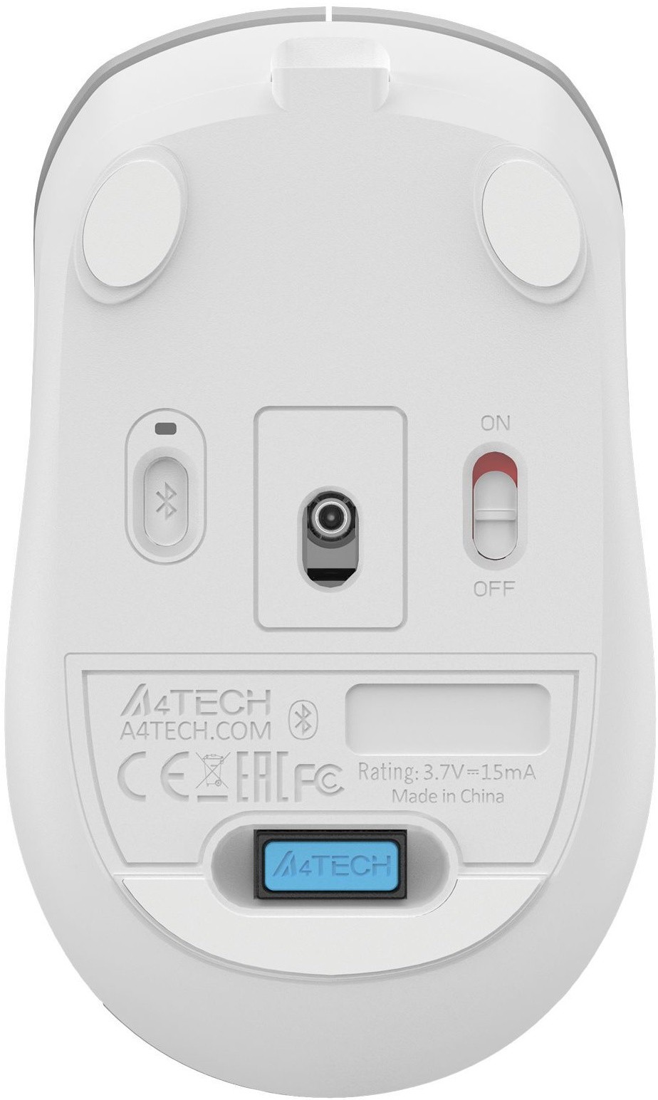 Мышь беспроводная A4tech Fstyler FB26CSAir2 Icy White <BT+2.4GHz, Li-Battery> (FB26CSAir2 Icy White) фото