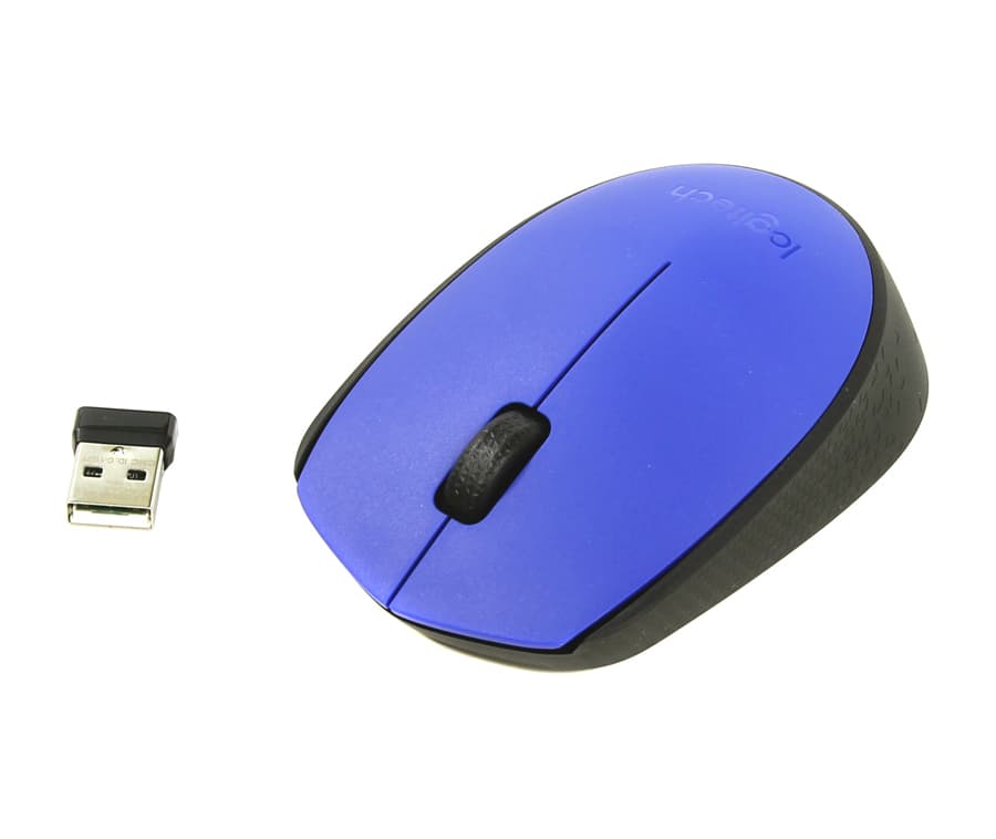 картинка Компьютерная мышь   Logitech беспроводная M171 Blue от магазина itmag.kz