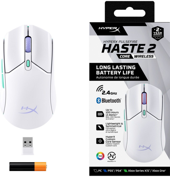 Мышь игровая беспроводная HyperX Pulsefire Haste 2 Core Wireless (8R2E7AA) фото