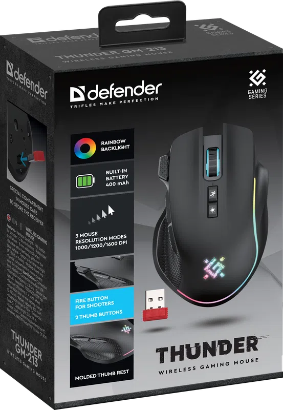 Мышь Defender Thunder GM-213 (52213) фото