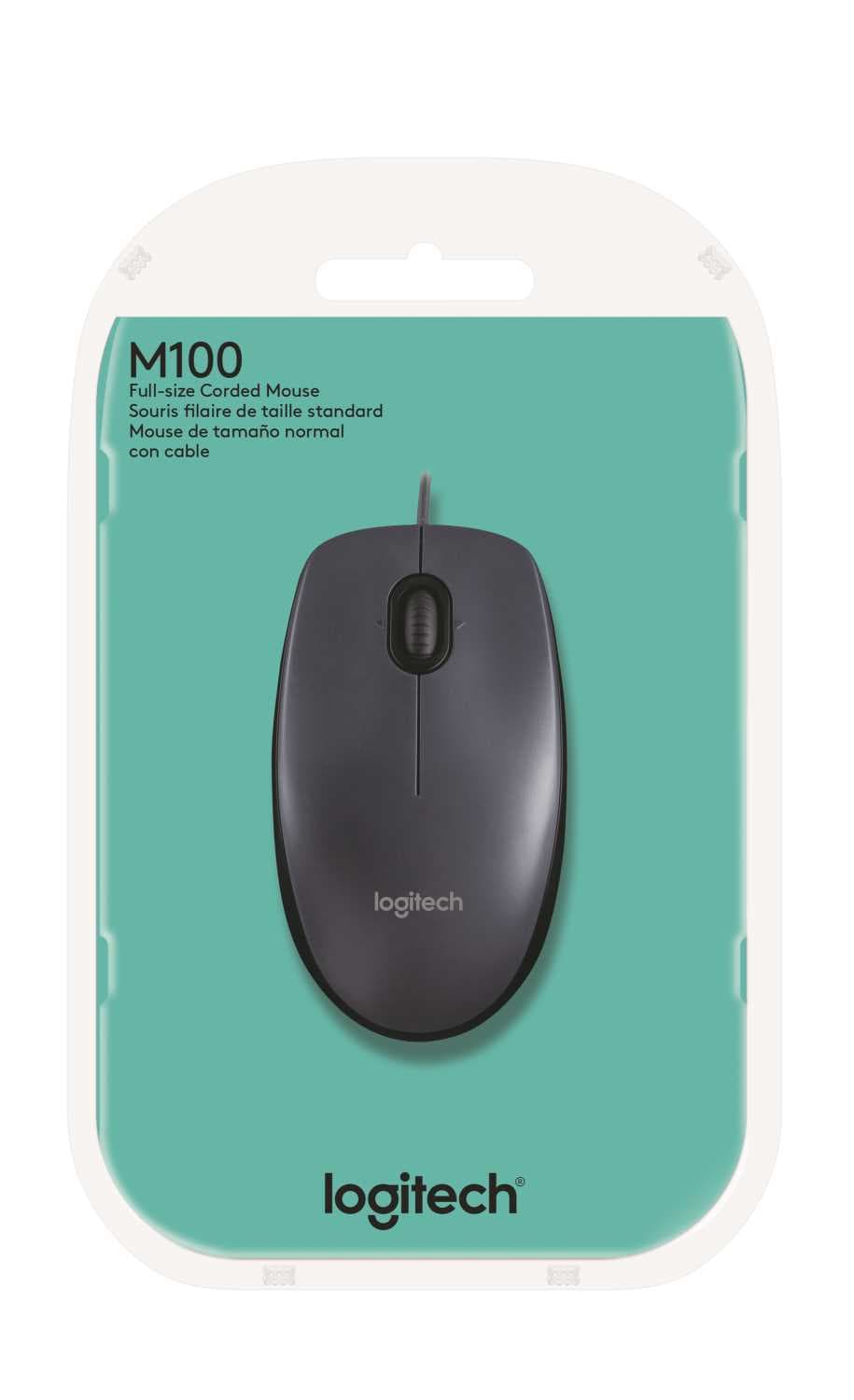 картинка Компьютерная мышь   Logitech M100 Grey от магазина itmag.kz