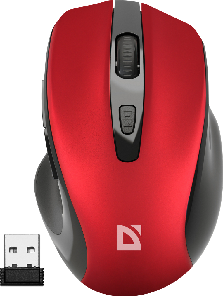 Мышь беспроводная Defender Prime MB-053 красный (52052) фото