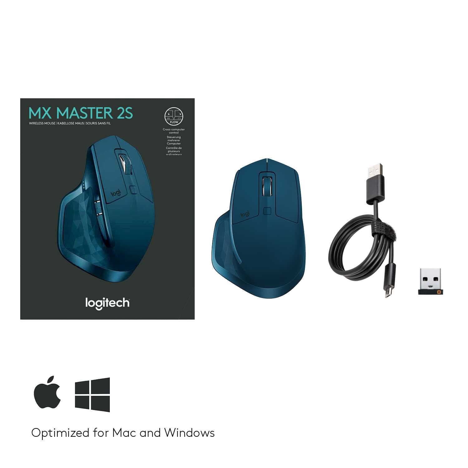 картинка Компьютерная мышь   Logitech беспроводная MX Master 2S, Midnight Teal от магазина itmag.kz