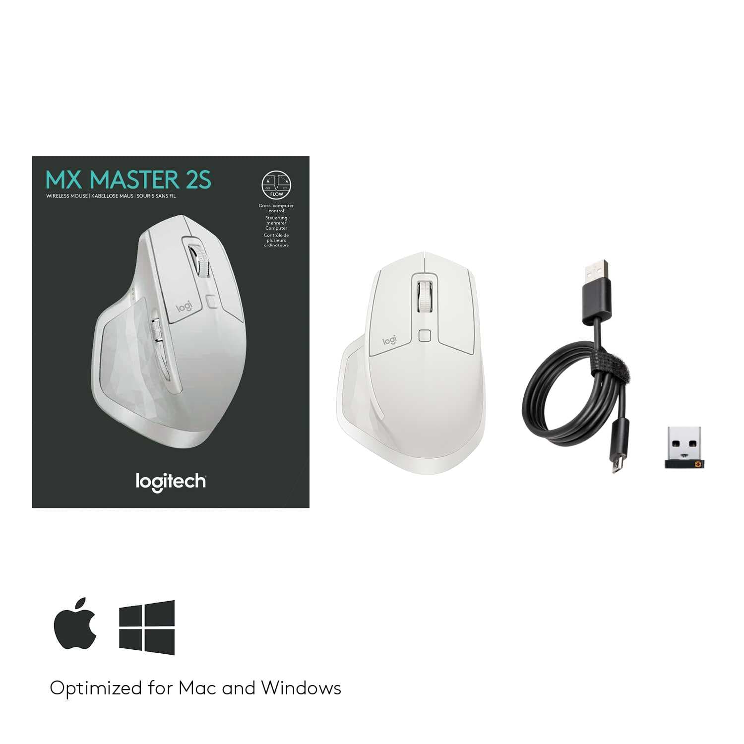 картинка Компьютерная мышь   Logitech беспроводная MX Master 2S, Light Grey от магазина itmag.kz