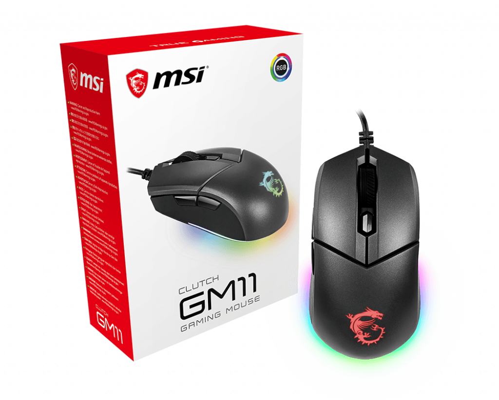 картинка Компьютерная мышь   MSI Clutch GM11. Полноцветная RGB подсветка  от магазина itmag.kz