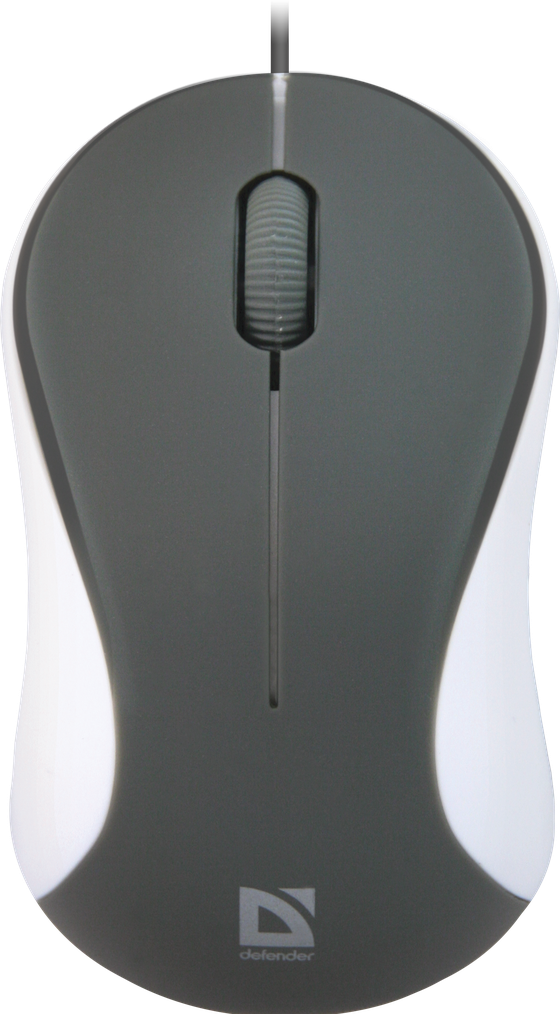 картинка Компьютерная мышь проводная Defender Accura MS-970 серый+белый от магазина itmag.kz