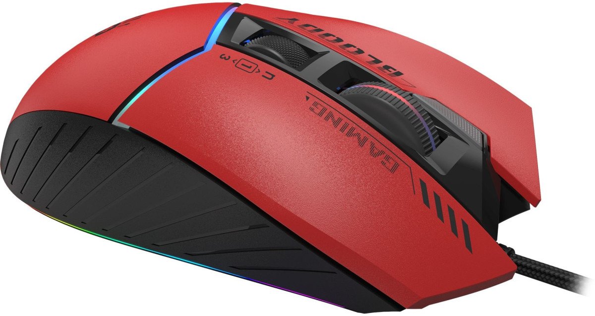 Мышь A4Tech Bloody W95 Max Sports, Red, Wired, Gaming, Optical, 12000dpi, RGB backlight, 1.8m, USB (W95 MAX SPORTS/ RED ACTIVATED) фото