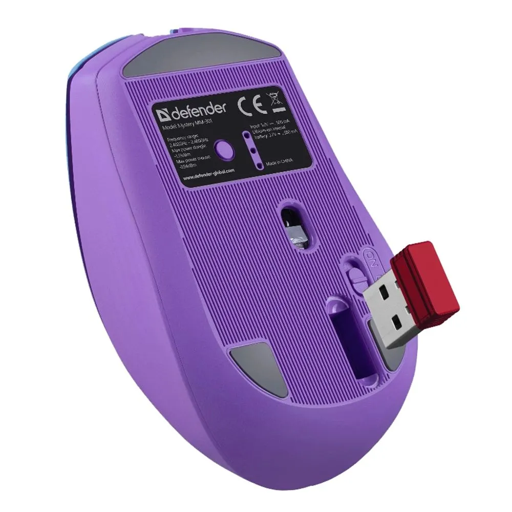 Мышь Defender Mystery MM-301, Violet, (52301) фото