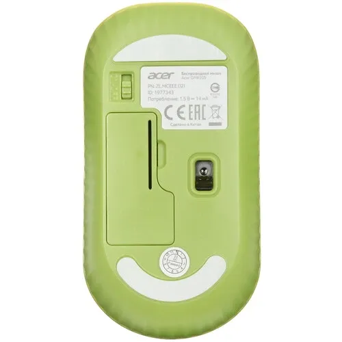 Мышь Acer OMR205 зеленый/желтый (ZL.MCEEE.02J) фото