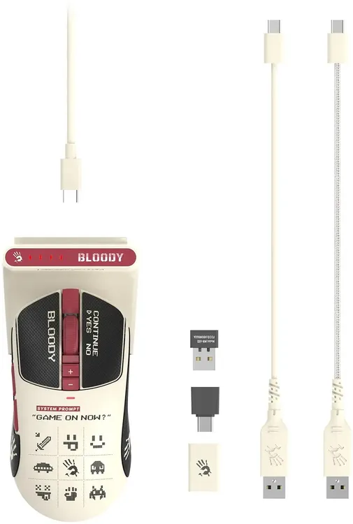 Мышь A4Tech Bloody R72 Ultra Duo - Pixels Red (R72 ULTRA DUO PIXELS RED) фото