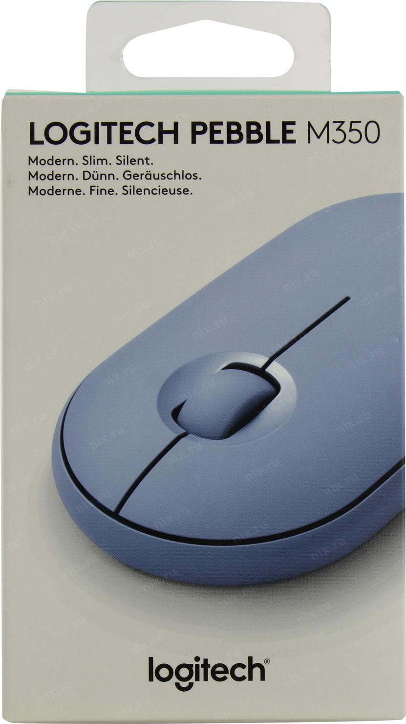картинка Компьютерная мышь Logitech беспроводная Pebble M350 Blue Grey от магазина itmag.kz