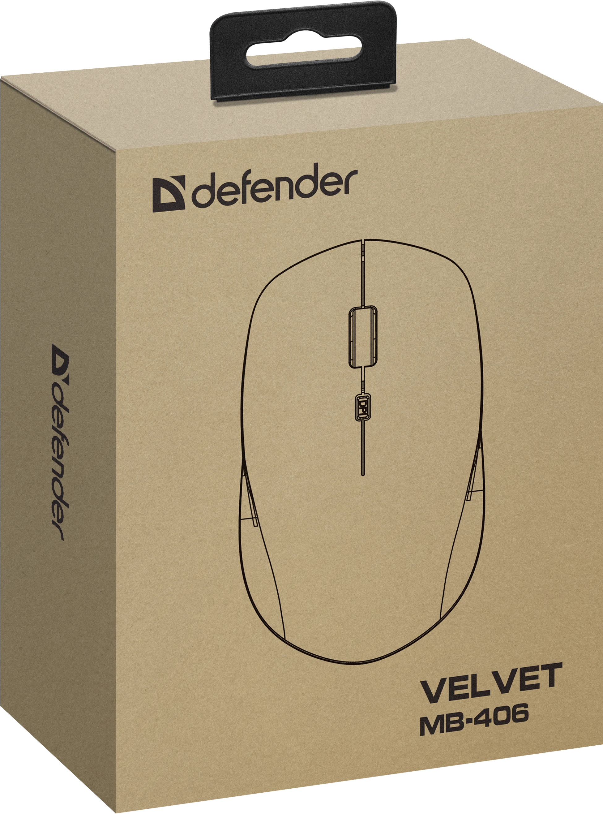 Мышь Defender Velvet MB-406, Black (52406) фото