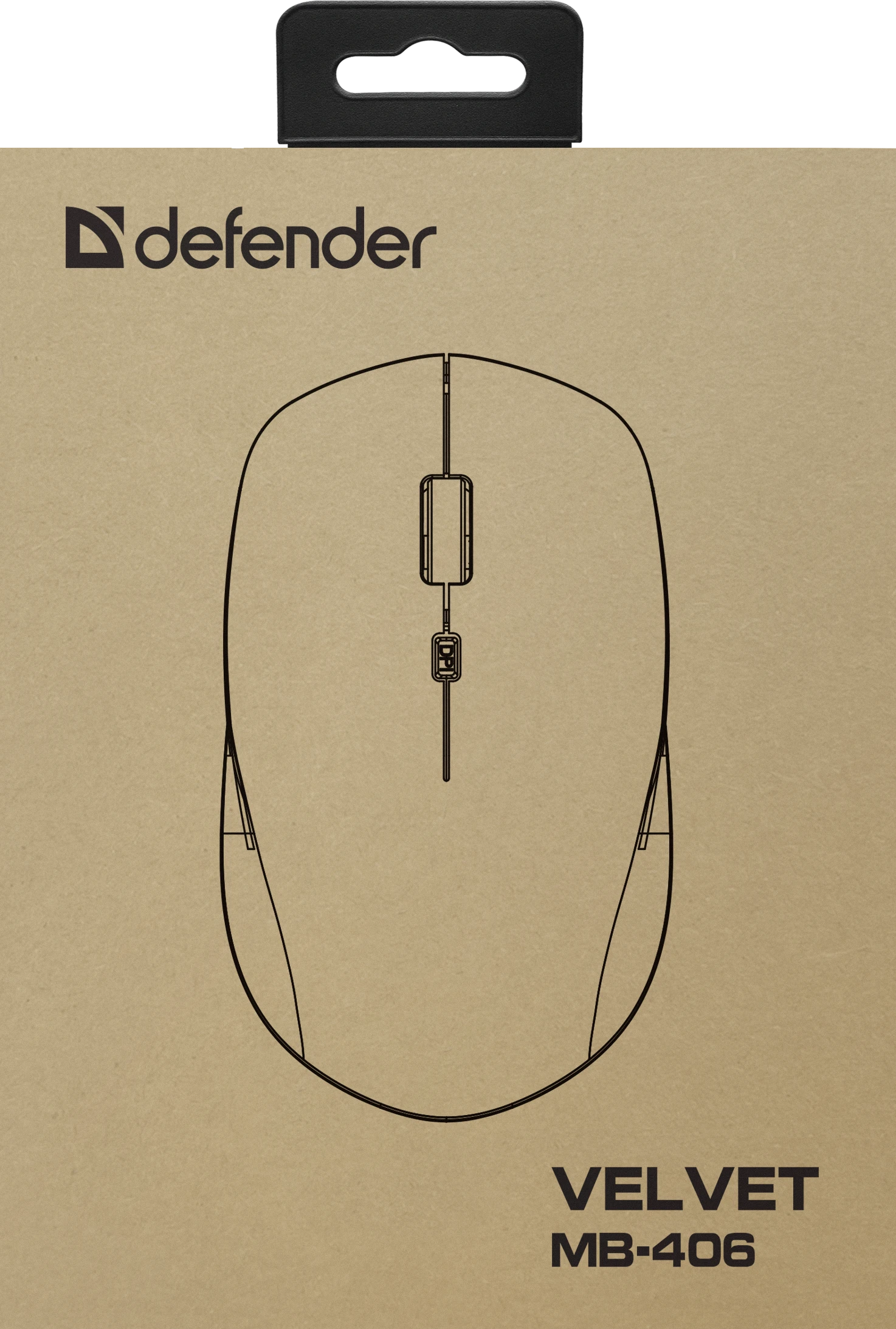 Мышь Defender Velvet MB-406, Black (52406) фото