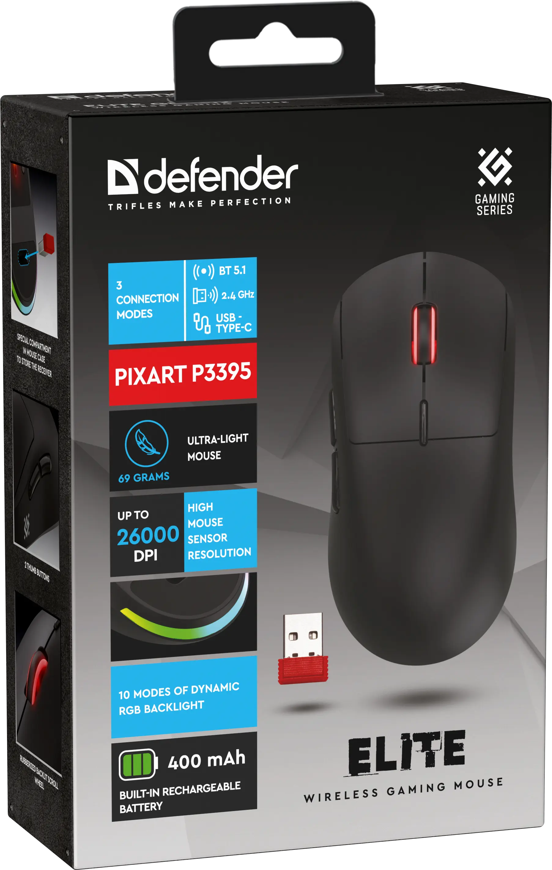 Мышь Defender Elite GM-212, Black (52212) фото