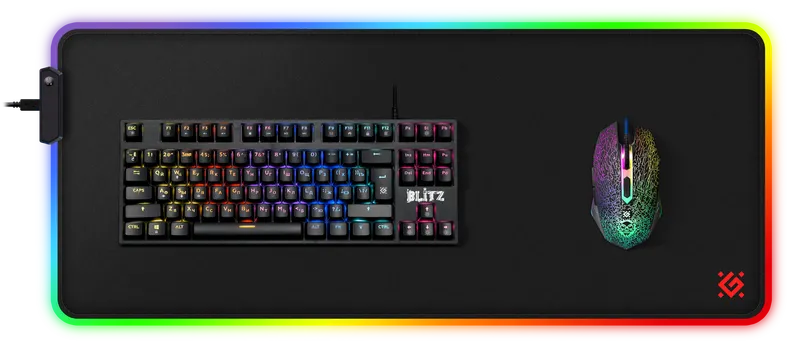Коврик для мыши Defender Black XXL Light (50009) фото
