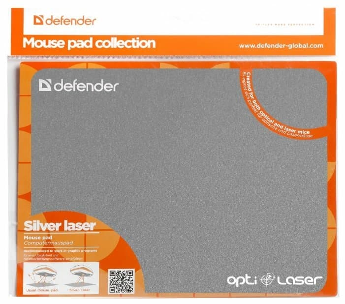 картинка Коврик для компьютерной мыши Defender Silver Laser от магазина itmag.kz