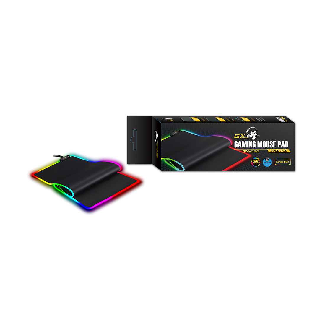 картинка Коврик для компьютерной мыши Genius GX-Pad 800S RGB от магазина itmag.kz