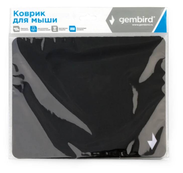 Коврик для мыши Gembird MP-BLACK-S, 220х180х1.2mm  (MP-BLACK-S) фото