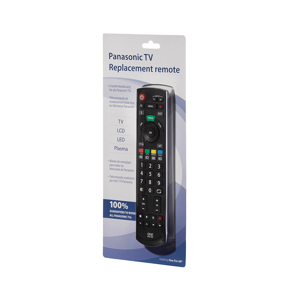 картинка Пульт управления One For All URC1914 для телевизоров Panasonic (LCD, Plasma, LED, ЭЛТ) от магазина itmag.kz