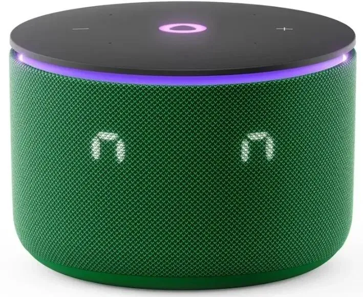 Колонки Яндекс.Станция Мини 3 Про на YaGPT, Green, 18Вт, 90Hz-16kHz, LED, Wi-Fi, Zigbee, USB-C (YNDX-00059GRN) фото