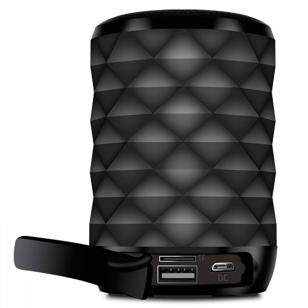 картинка SVEN PS-55, черный, портативная акустика 5W, TWS, Bluetooth, FM, USB, microSD, 600mA*h от магазина itmag.kz