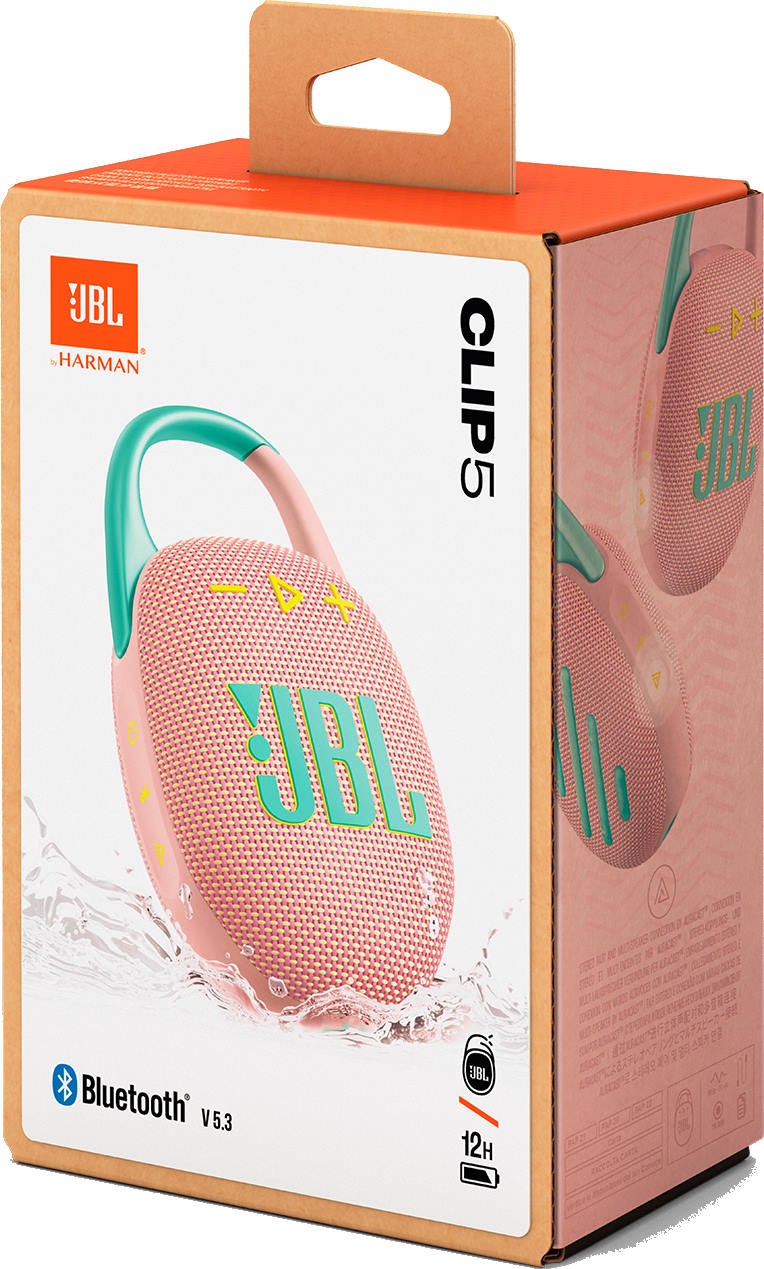 Колонка JBL Clip 5, Pink (JBLCLIP5PINK) фото