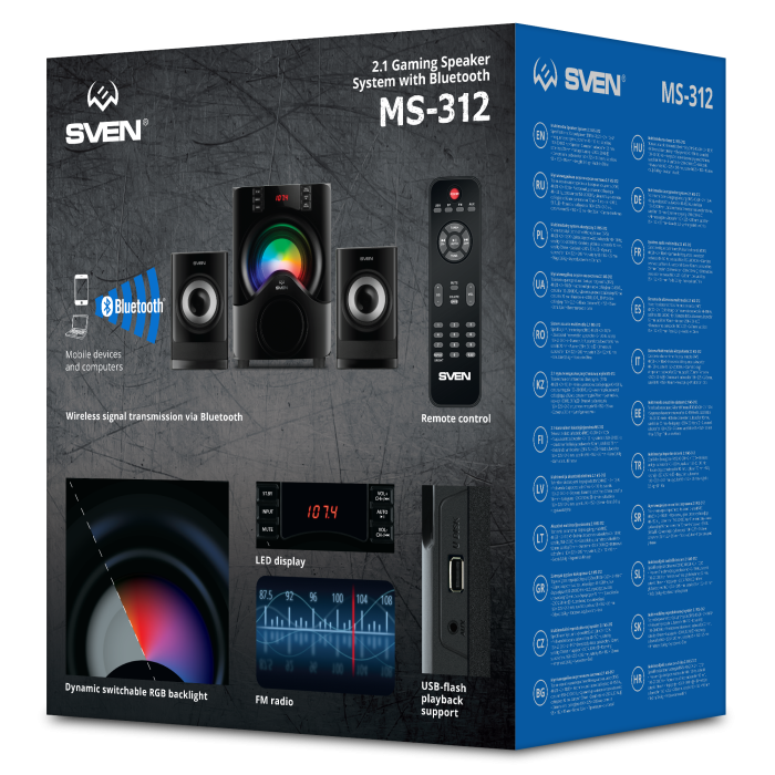 Колонки Sven MS-312 (MS-312 BLACK) фото