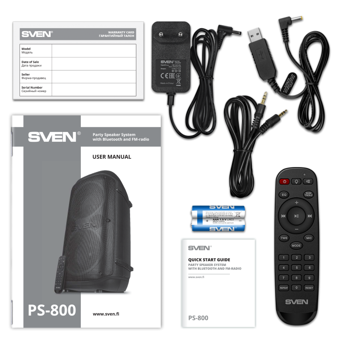 Колонки Sven PS-800 BLACK (PS-800 BLACK) фото