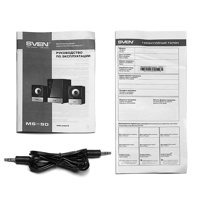 Колонки Sven MS-90 (MS-90 (2.1)-BLACK) фото