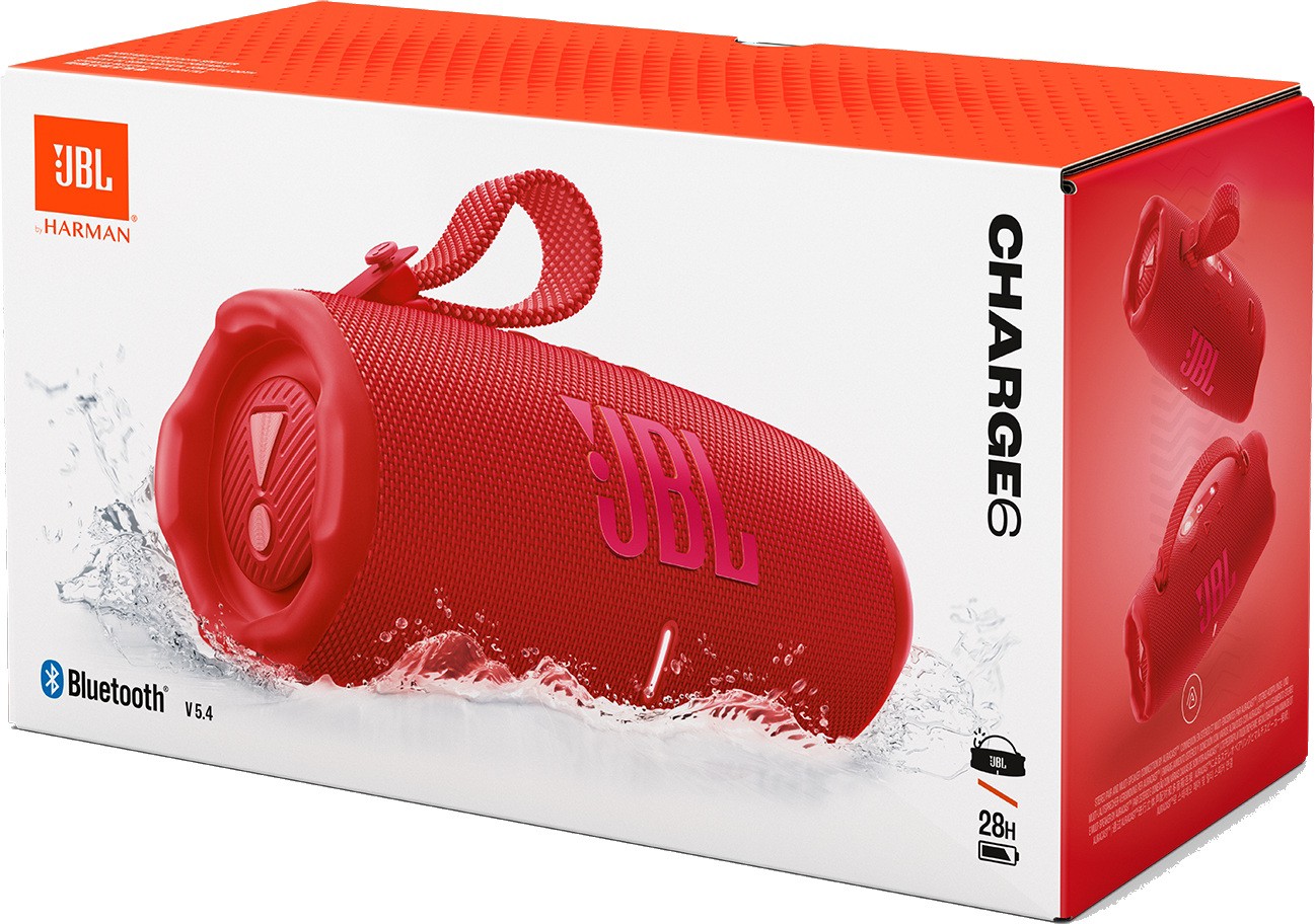 Колонка JBL Charge 6, Red (JBLCHARGE6RED) фото